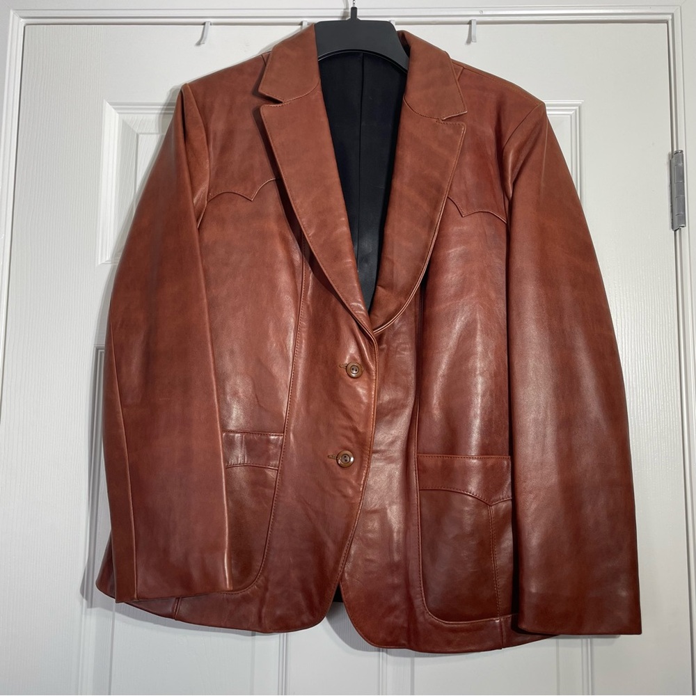 Vintage Brown Soft Leather Jacket 18